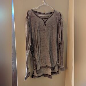 Burdundy distressed thermal XL